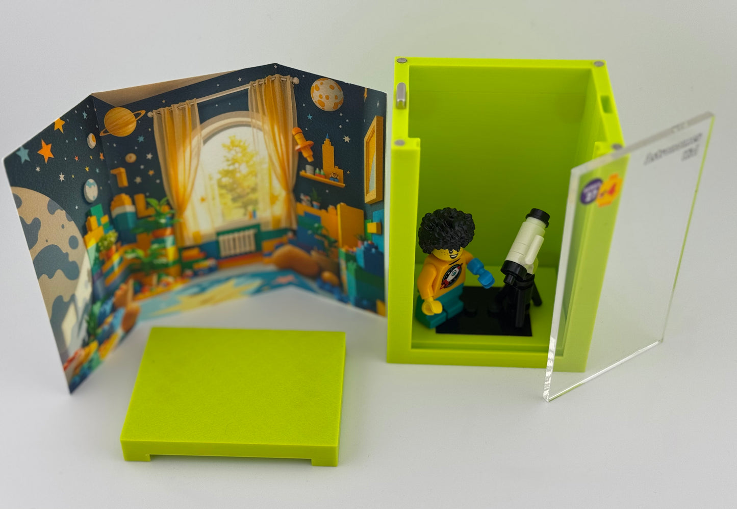 brickAtom Display Case – Custom Display for Minifigures (CMF Series 27 Edition)
