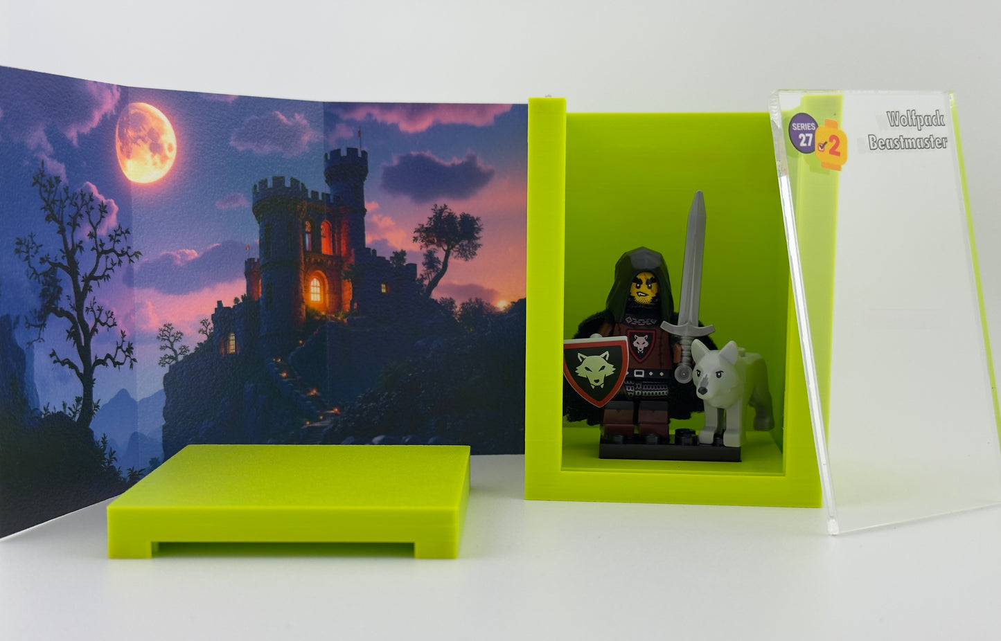 brickAtom Display Case – Custom Display for Minifigures (CMF Series 27 Edition)