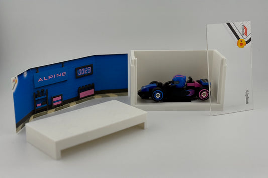 brickAtom™ Display – Formula Speed & Pit Lane Precision (LEGO® F1 Series) 🏎️🏁