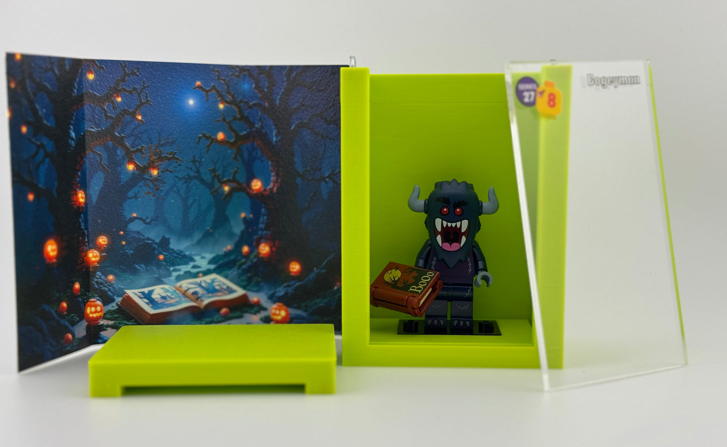 brickAtom Display Case – Custom Display for Minifigures (CMF Series 27 Edition)