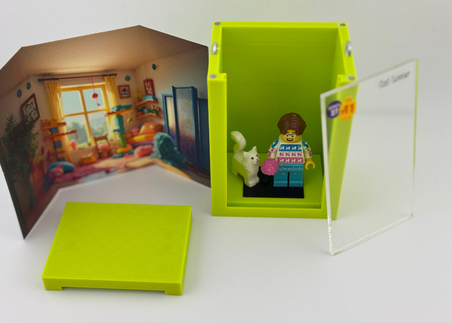 brickAtom Display Case – Custom Display for Minifigures (CMF Series 27 Edition)