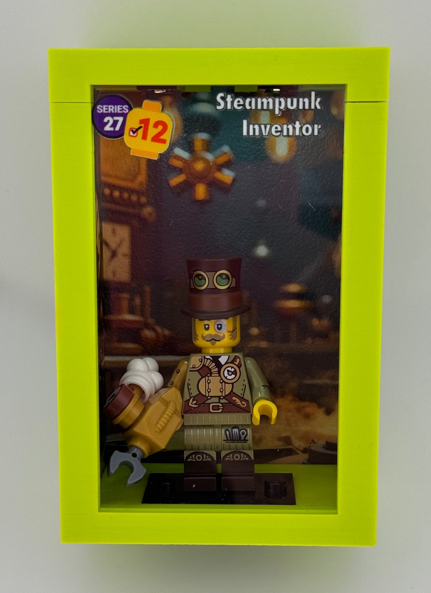 brickAtom Display Case – Custom Display for Minifigures (CMF Series 27 Edition)