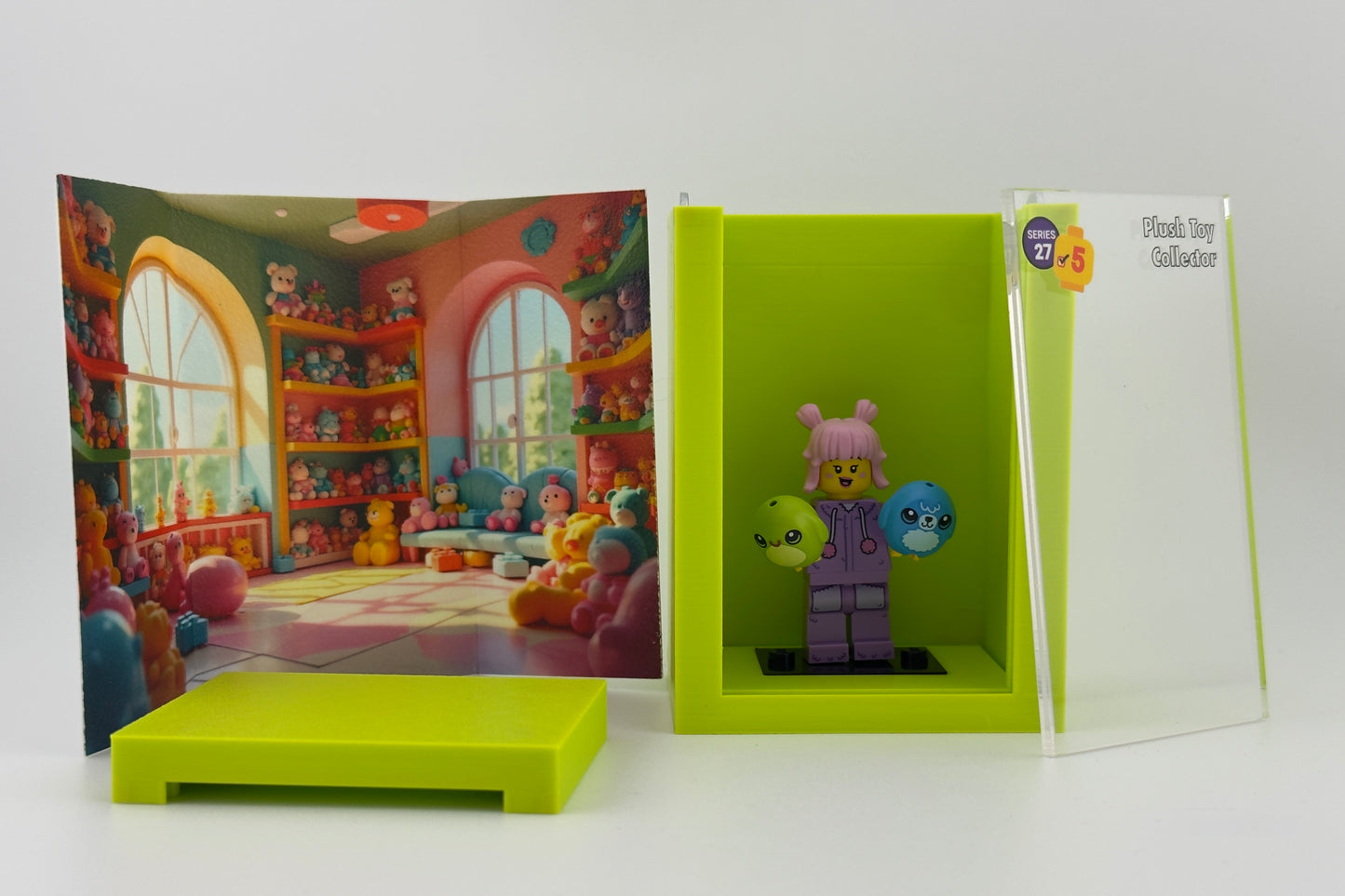 brickAtom Display Case – Custom Display for Minifigures (CMF Series 27 Edition)