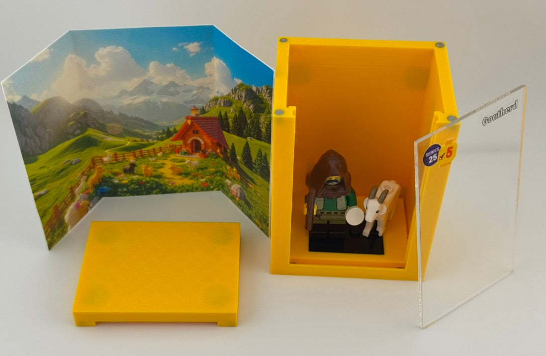 brickAtom™ Display – Chaos, Capes & Character (Series 25 CMF) 🧙‍♂️🎭