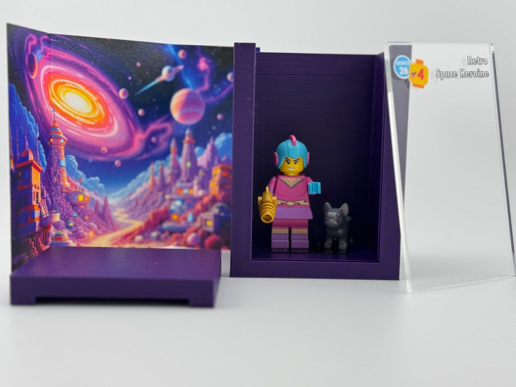 brickAtom™ Display – Space, Slime & Sci-Fi Shenanigans (Series 26 CMF) 👽🚀