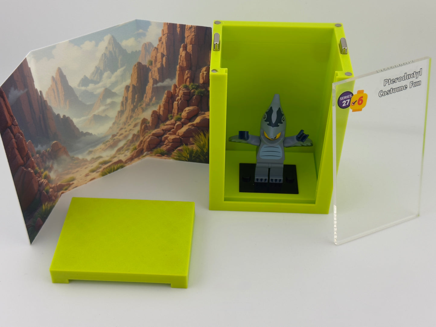 brickAtom Display Case – Custom Display for Minifigures (CMF Series 27 Edition)