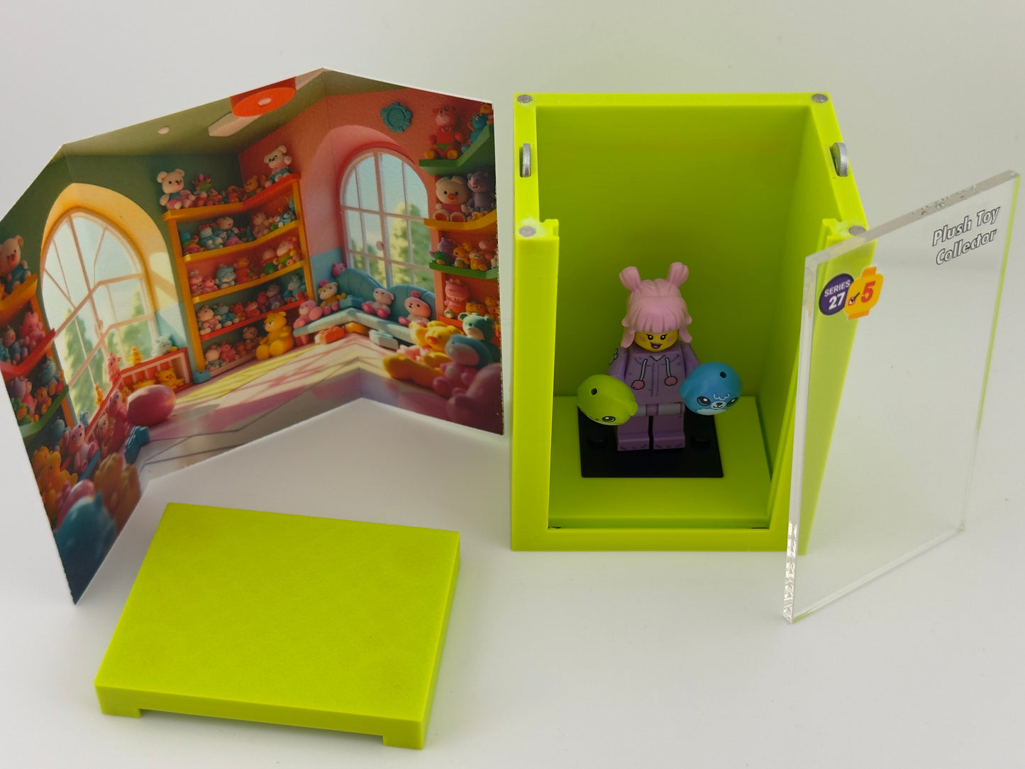 brickAtom Display Case – Custom Display for Minifigures (CMF Series 27 Edition)