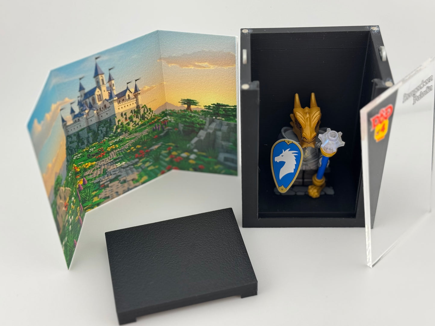 brickAtom™ Display – Dungeons, Dice & Destiny (Dungeons and Dragons Series) 🐉🎲