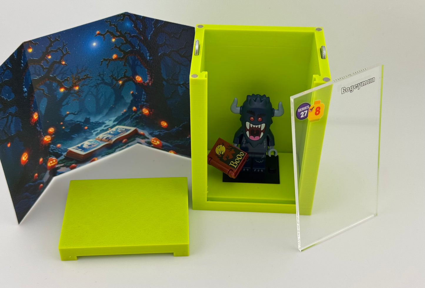 brickAtom Display Case – Custom Display for Minifigures (CMF Series 27 Edition)