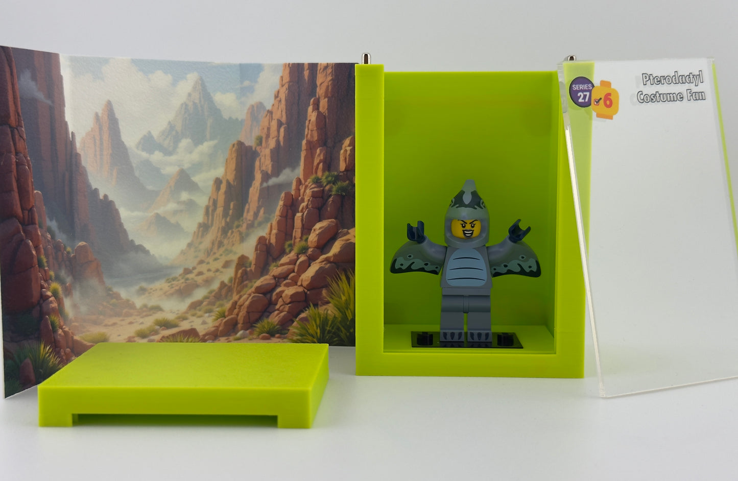 brickAtom Display Case – Custom Display for Minifigures (CMF Series 27 Edition)