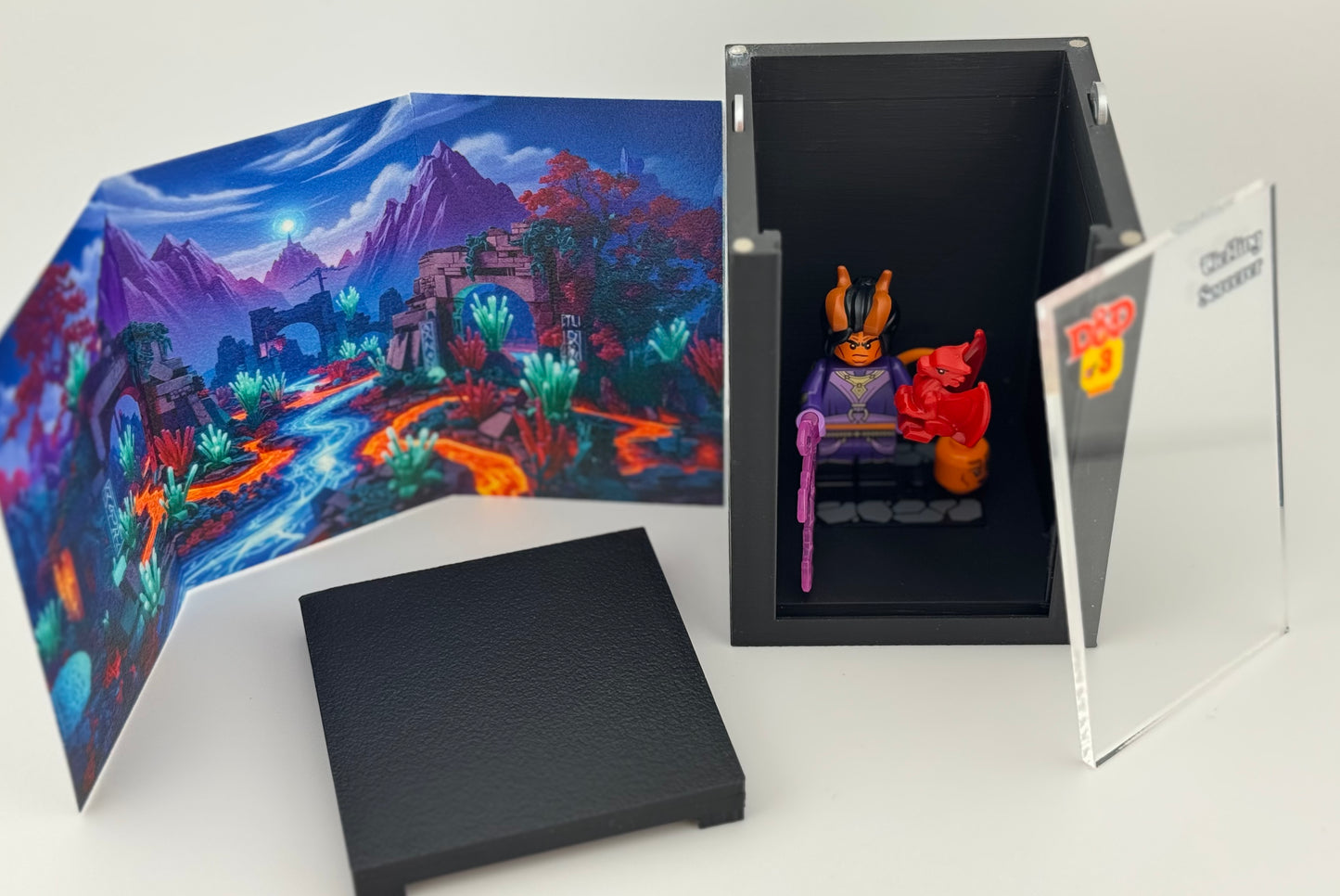 brickAtom™ Display – Dungeons, Dice & Destiny (Dungeons and Dragons Series) 🐉🎲