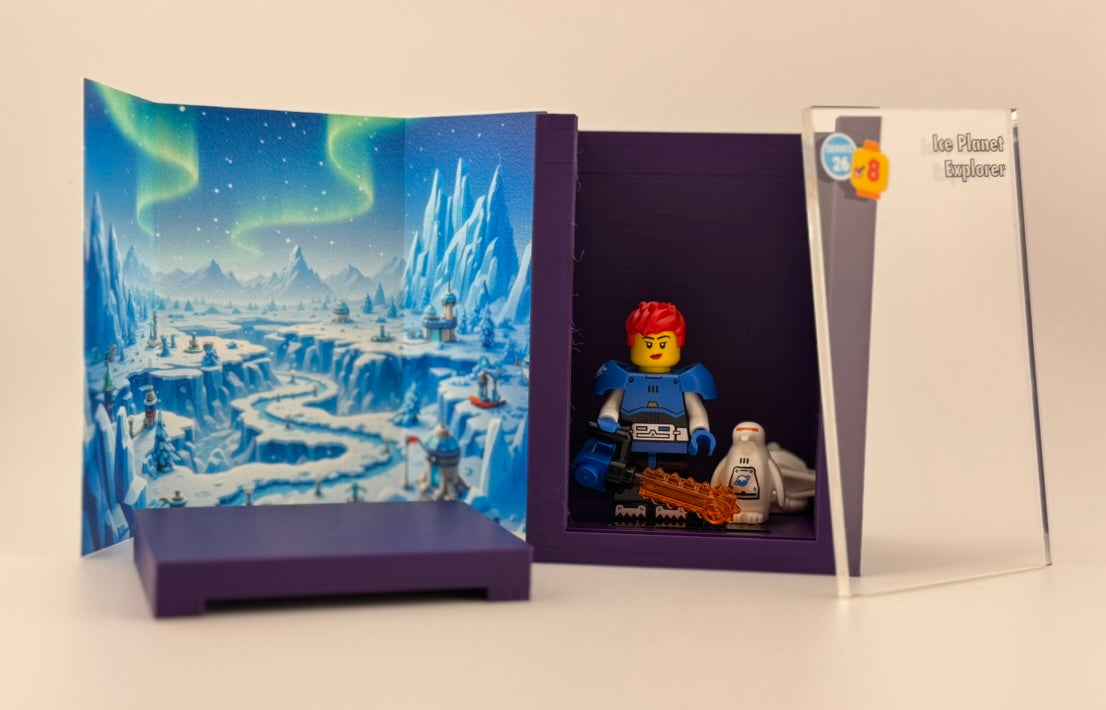 brickAtom™ Display – Space, Slime & Sci-Fi Shenanigans (Series 26 CMF) 👽🚀