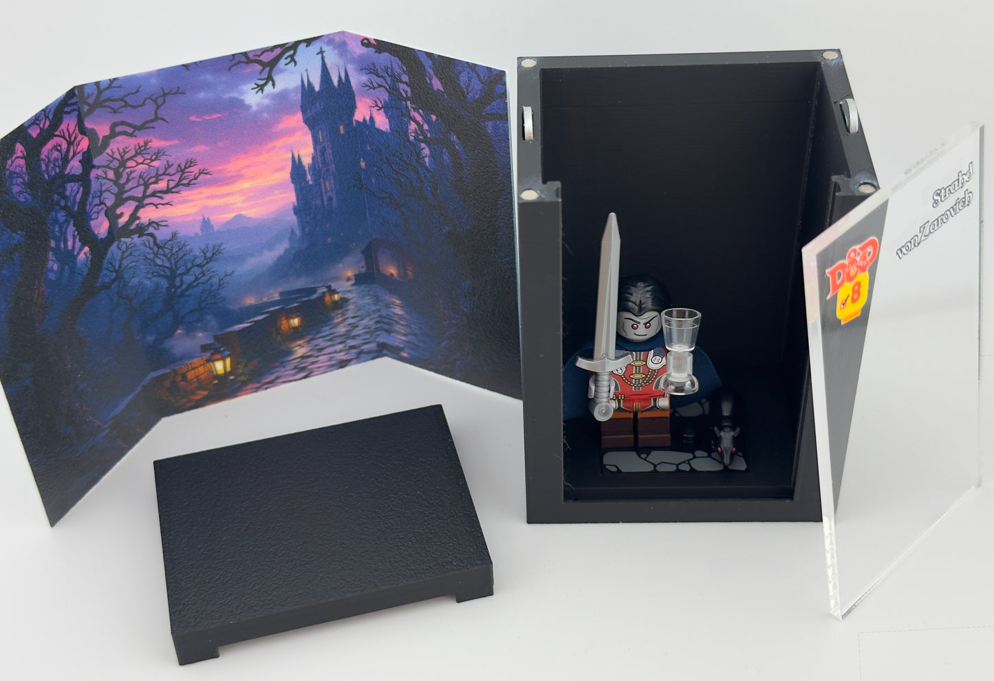 brickAtom™ Display – Dungeons, Dice & Destiny (Dungeons and Dragons Series) 🐉🎲