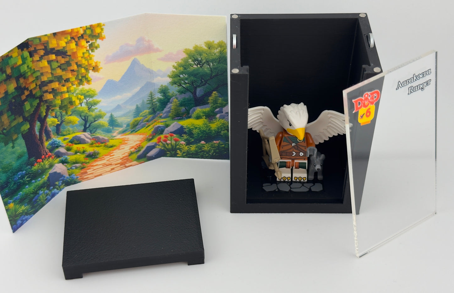 brickAtom™ Display – Dungeons, Dice & Destiny (Dungeons and Dragons Series) 🐉🎲