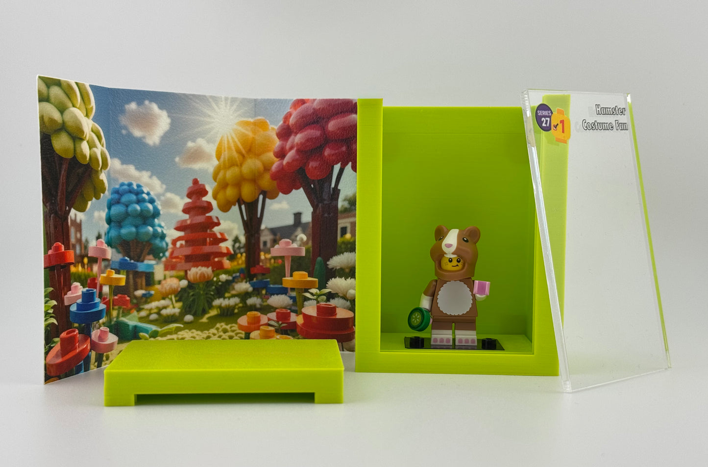 brickAtom Display Case – Custom Display for Minifigures (CMF Series 27 Edition)