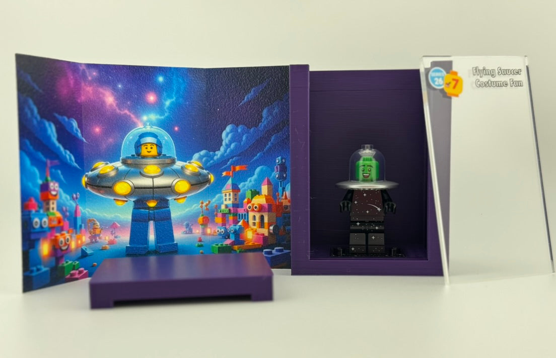 brickAtom™ Display – Space, Slime & Sci-Fi Shenanigans (Series 26 CMF) 👽🚀