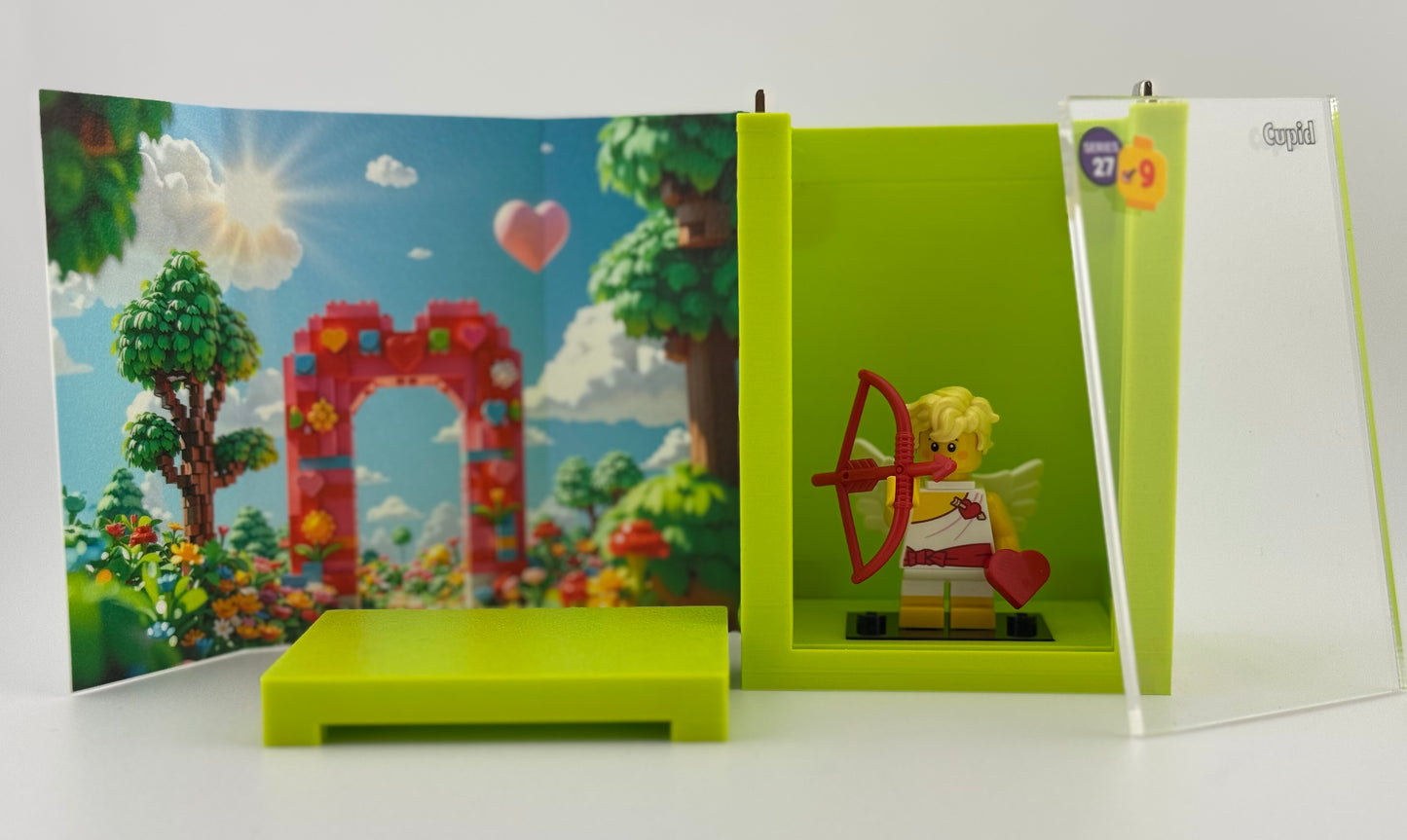 brickAtom Display Case – Custom Display for Minifigures (CMF Series 27 Edition)