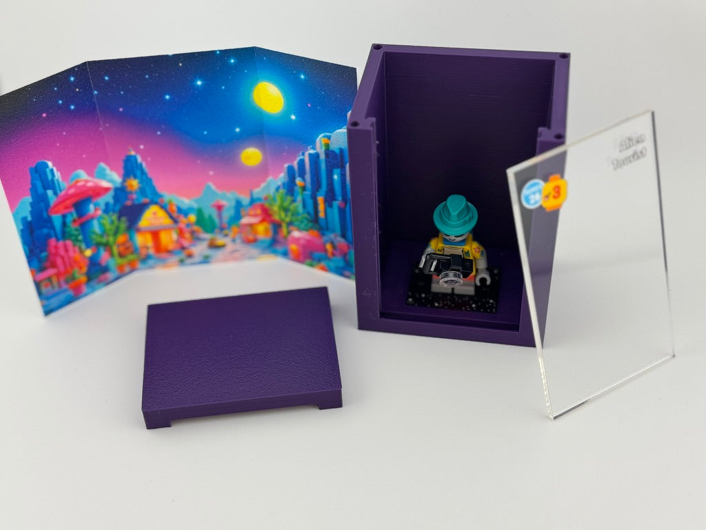brickAtom™ Display – Space, Slime & Sci-Fi Shenanigans (Series 26 CMF) 👽🚀