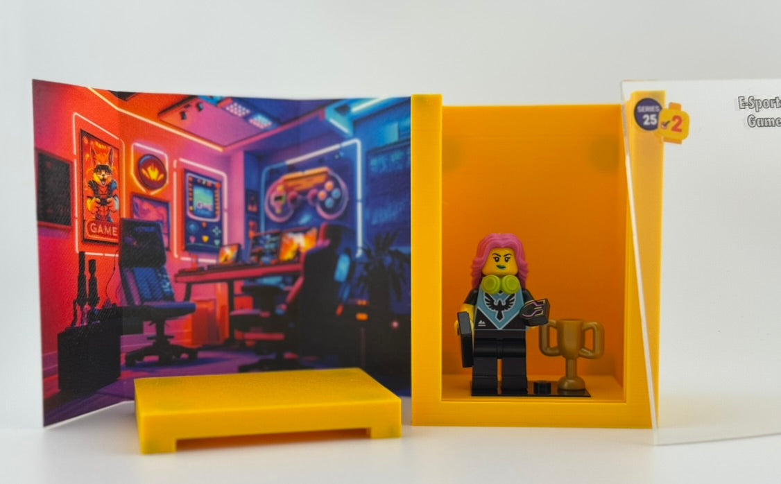 brickAtom™ Display – Chaos, Capes & Character (Series 25 CMF) 🧙‍♂️🎭