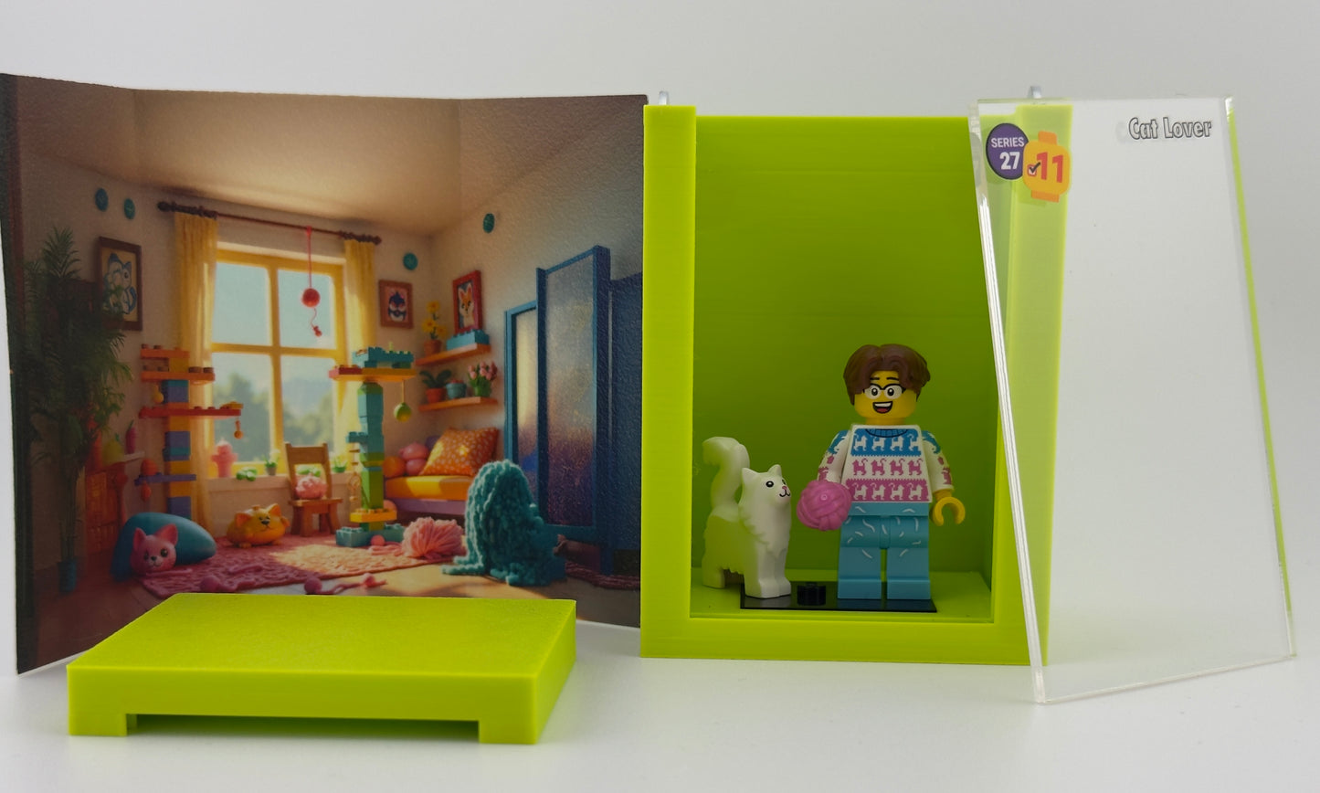 brickAtom Display Case – Custom Display for Minifigures (CMF Series 27 Edition)