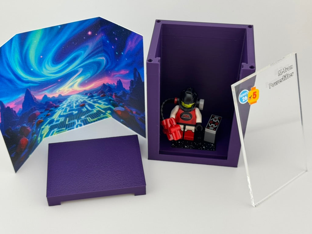 brickAtom™ Display – Space, Slime & Sci-Fi Shenanigans (Series 26 CMF) 👽🚀