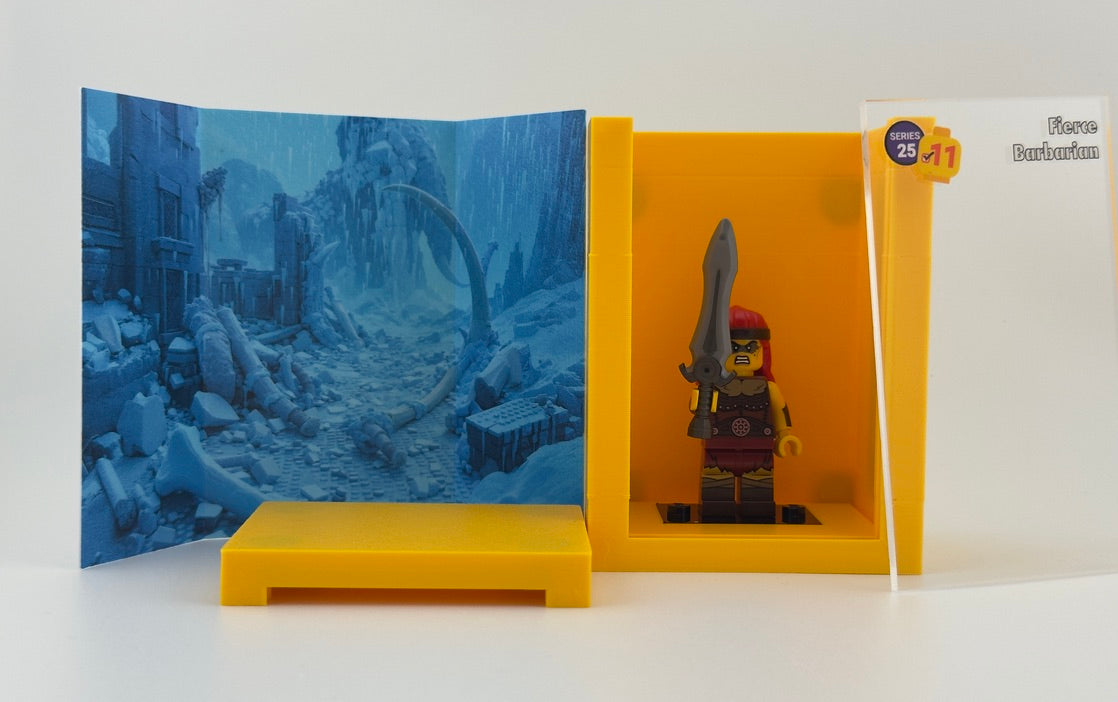 brickAtom™ Display – Chaos, Capes & Character (Series 25 CMF) 🧙‍♂️🎭