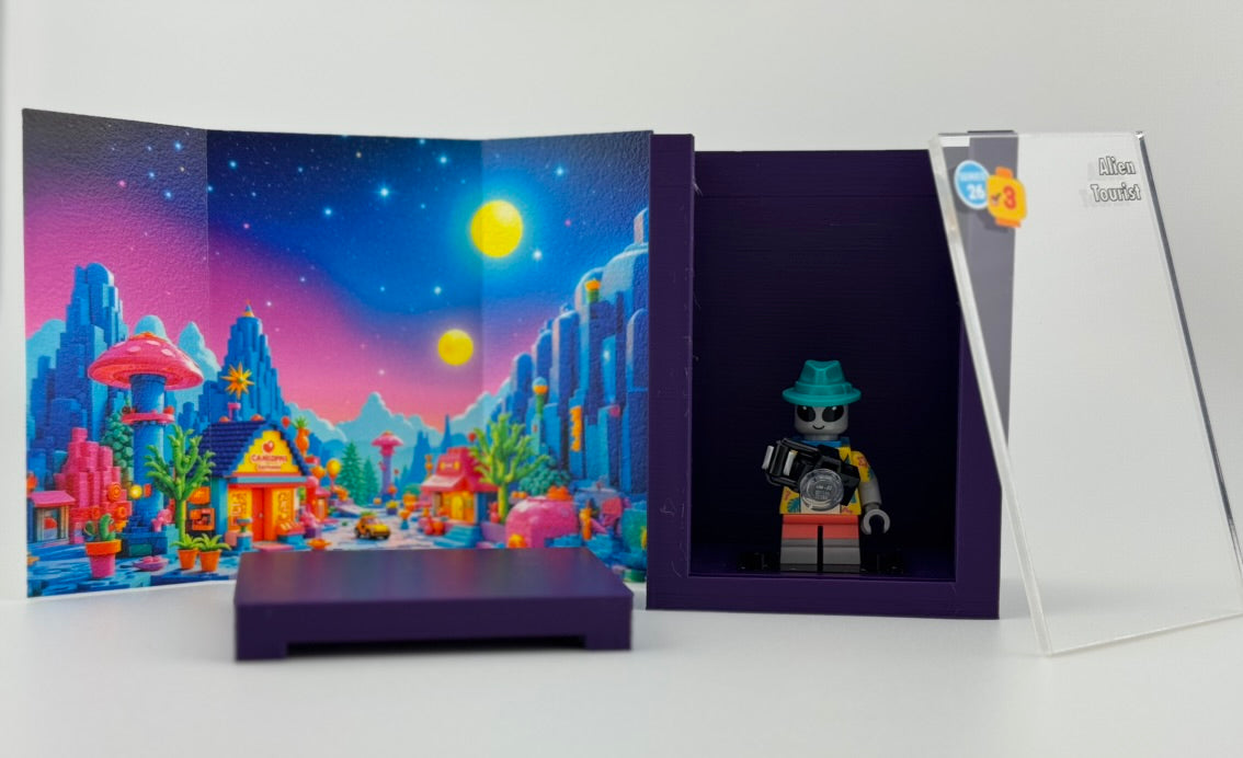 brickAtom™ Display – Space, Slime & Sci-Fi Shenanigans (Series 26 CMF) 👽🚀