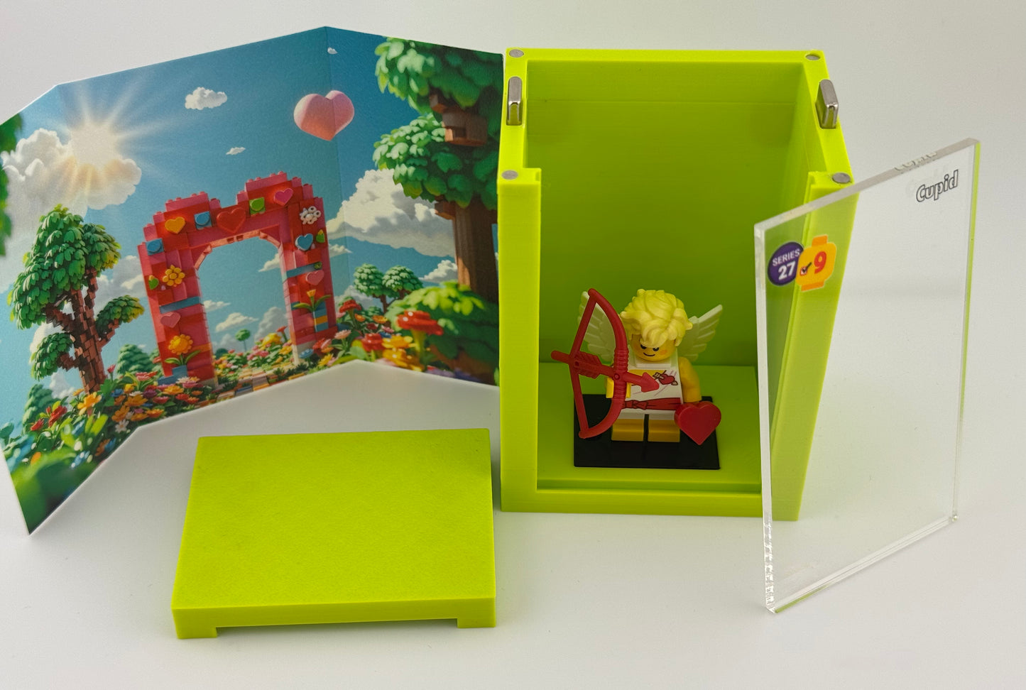 brickAtom Display Case – Custom Display for Minifigures (CMF Series 27 Edition)