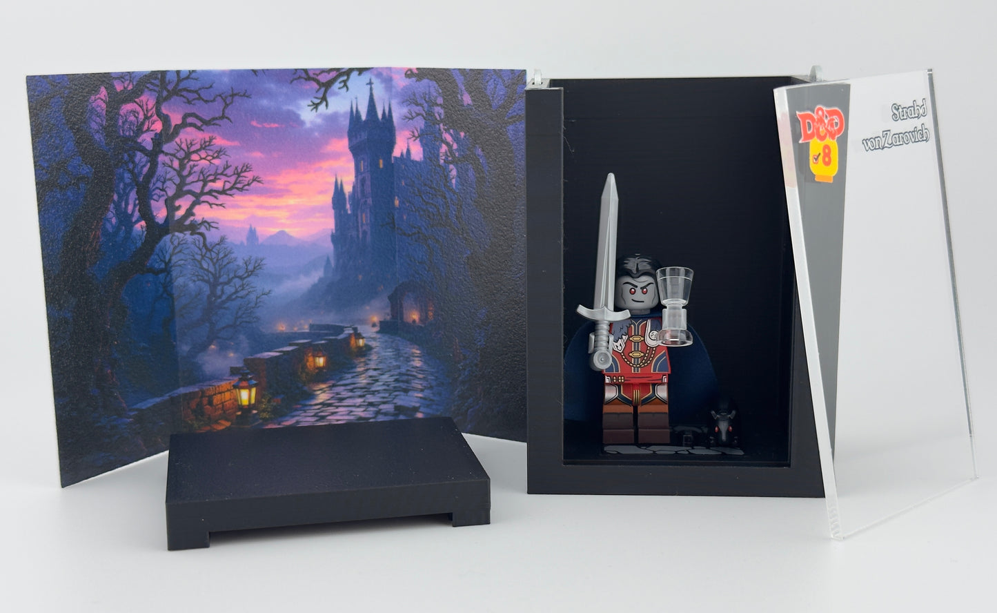 brickAtom™ Display – Dungeons, Dice & Destiny (Dungeons and Dragons Series) 🐉🎲