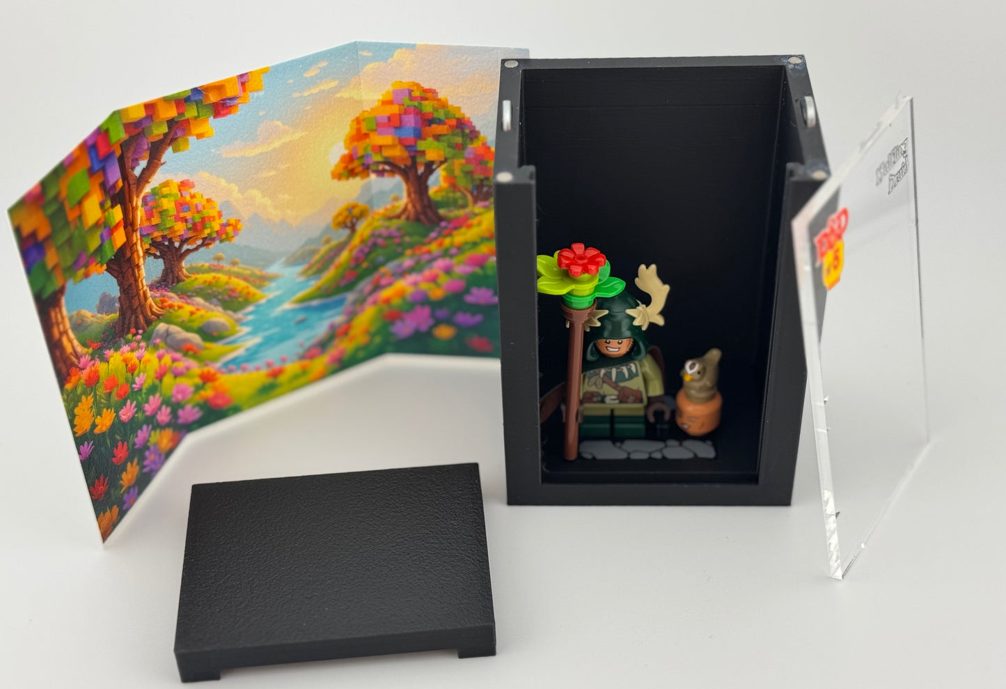 brickAtom™ Display – Dungeons, Dice & Destiny (Dungeons and Dragons Series) 🐉🎲